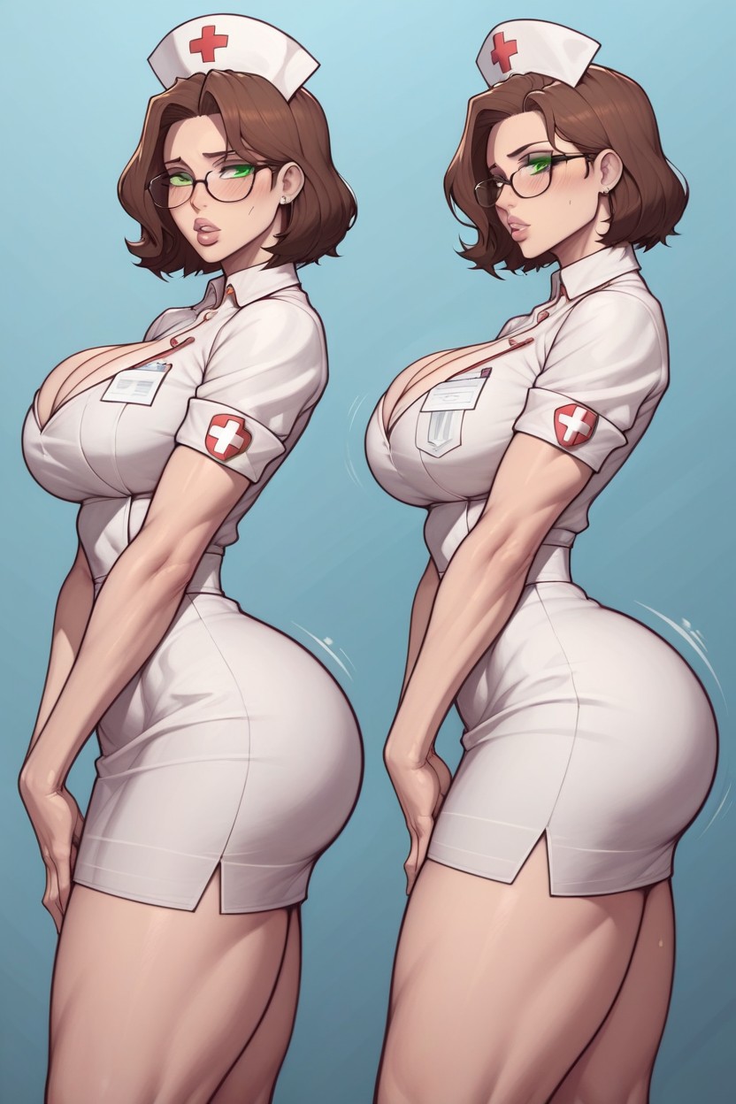 Highly Detailed Body, Medium Lenght Hair, Wasp Waist Hentai AI Porn