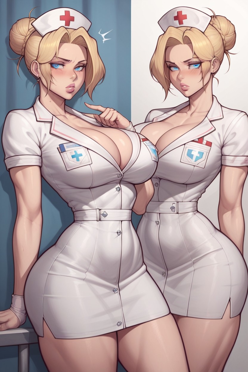Bimbo, Cleavage, Close Up Hentai AI Porn