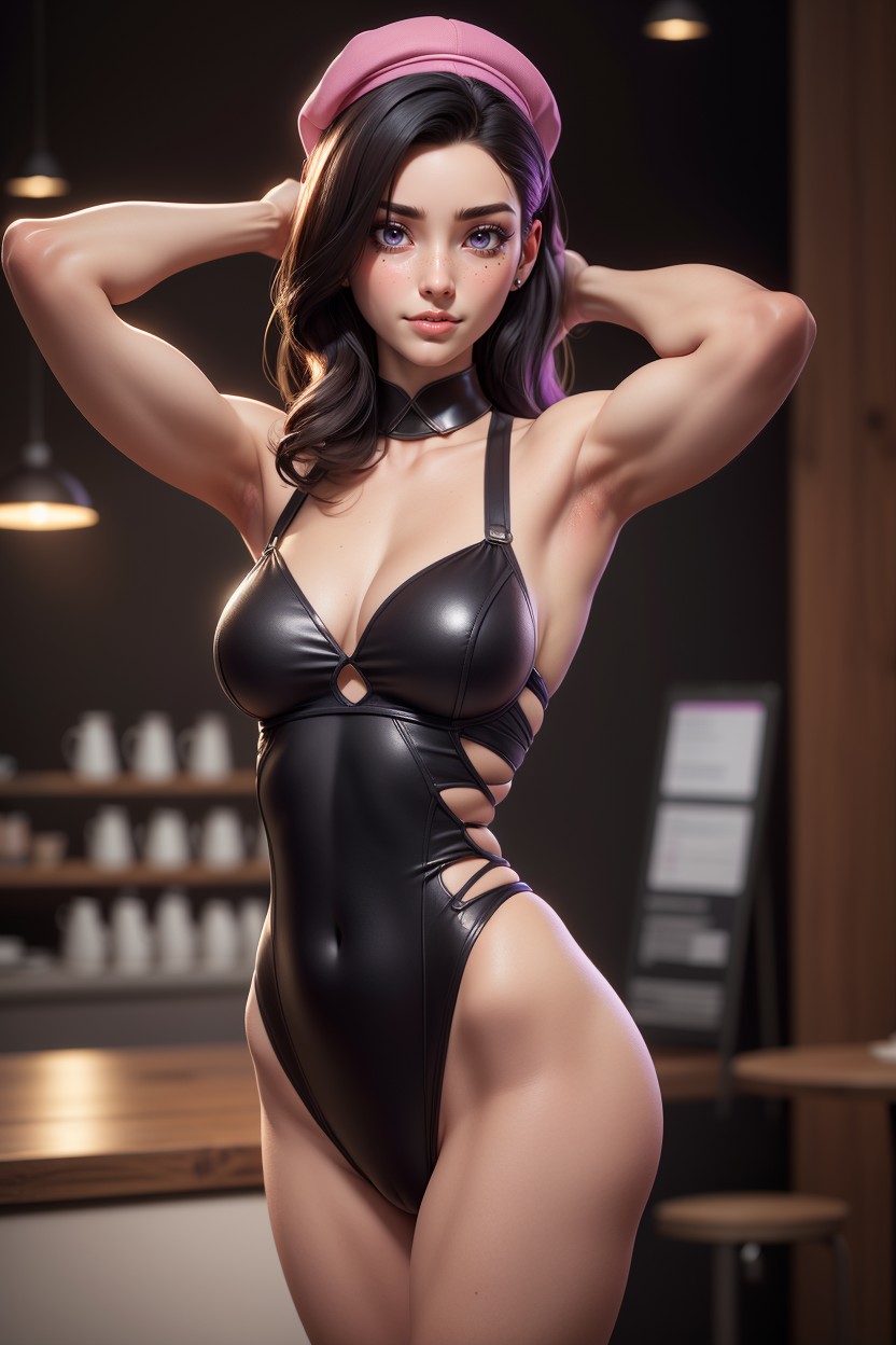 Pink Lipstick, Rounded Breasts, Epic Hentai AI Porn