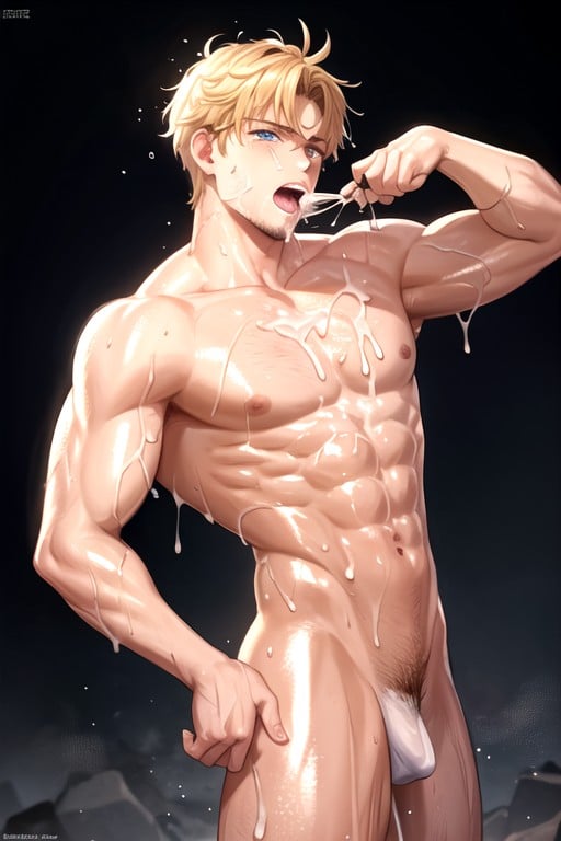 Throat Fuck, Arched Back, Hunk AI Gay Porn
