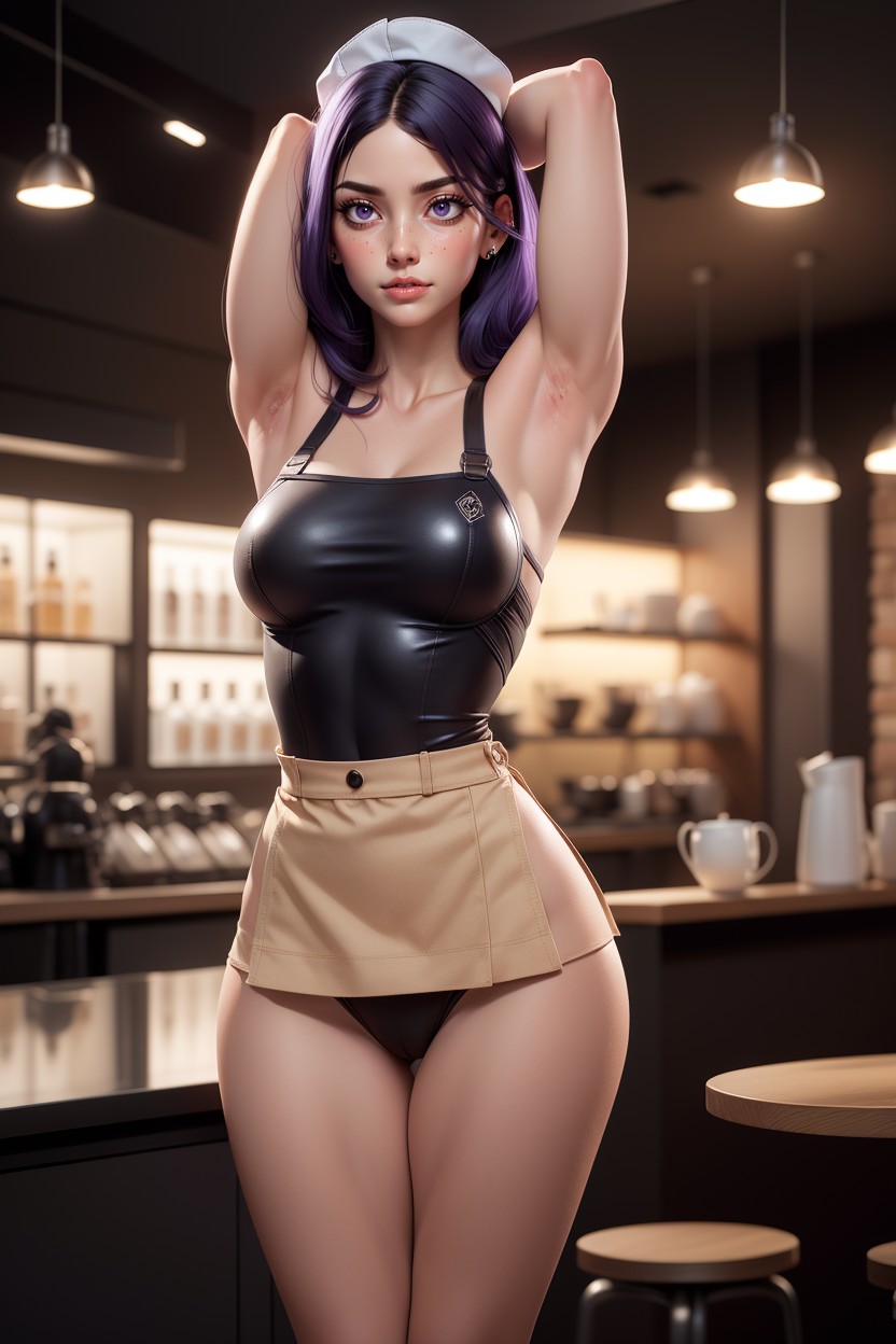 Moist Texture, Abs, Breasts Pressed Together Hentai AI Porn