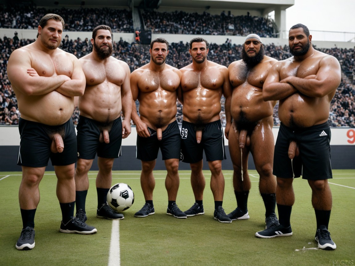 On A Soccer Field, Hairy Chest, Uncut Porno IA Gay