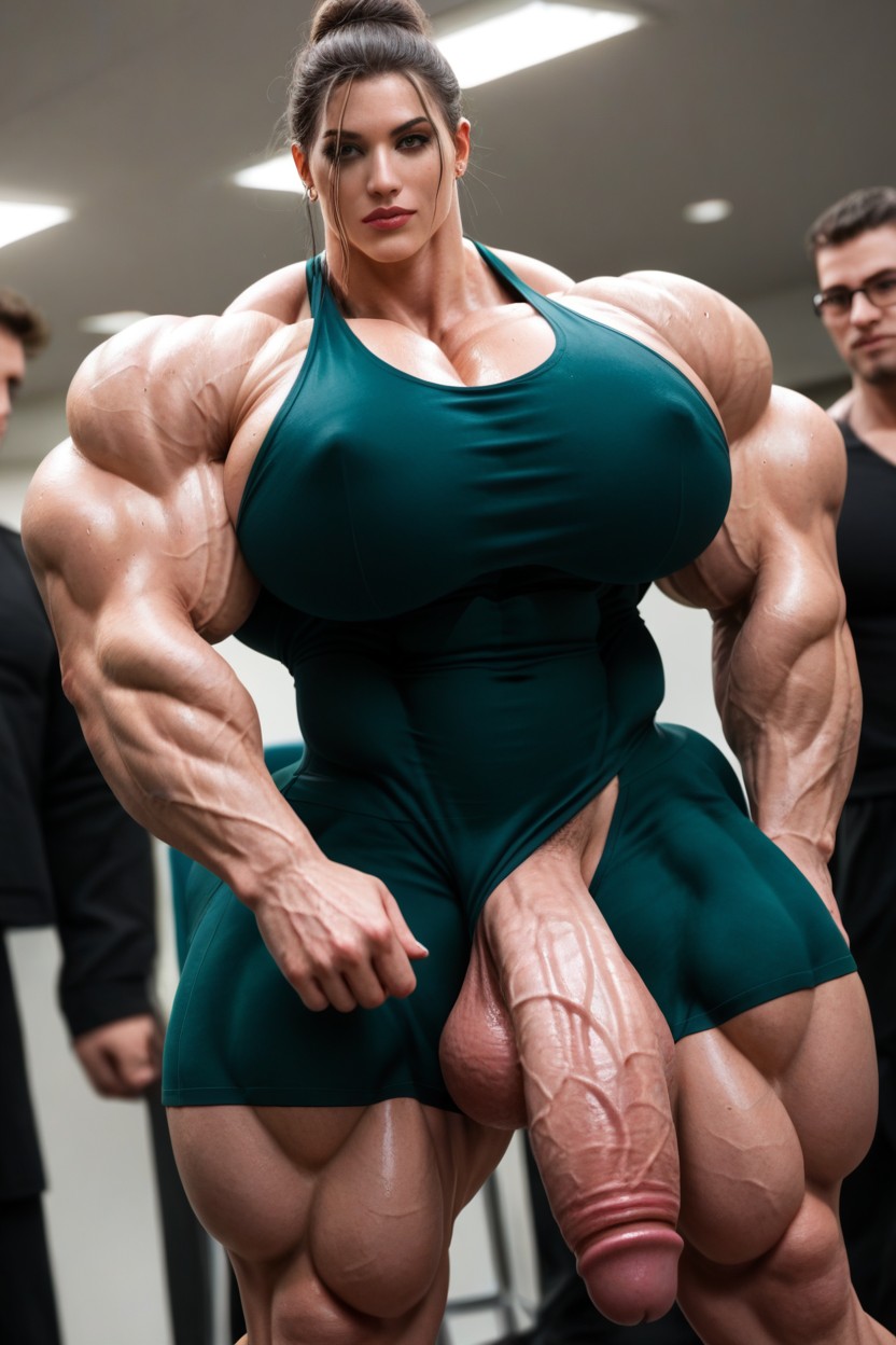 Huge Muscle, 18+, Front View Shemale AI Porn