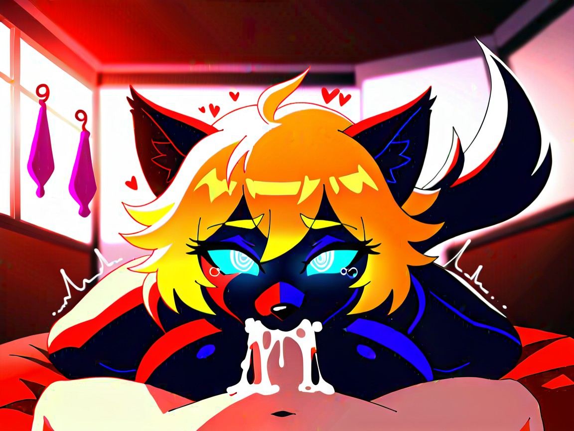 Creampie, Hyper Intoxicated, Top Down Furry AI Porn