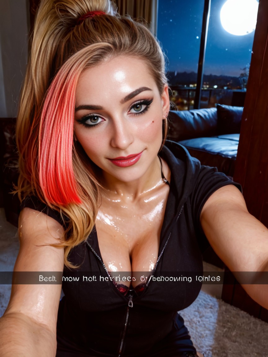 Top Down, Smeared Makeup, Oiled Foreskin AI Porn