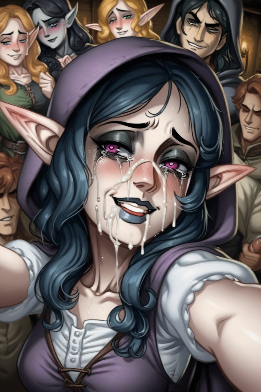 18+, Vex'ahlia From Vox Machina Having Sex In A Fantasy Tavern, Elf Ears Furry AI Porn