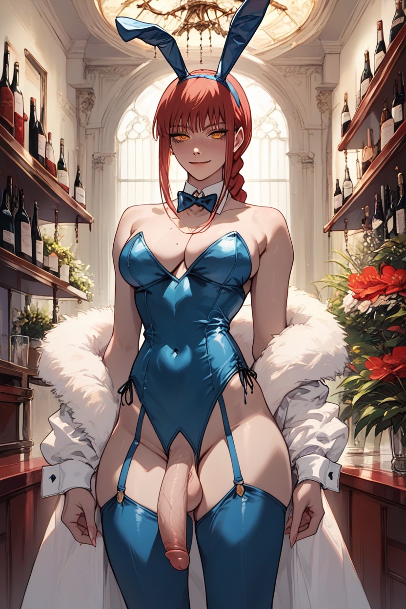 Makima From Chainsaw Man, Peito Pequeno, 18+ Pornografia peluda com IA