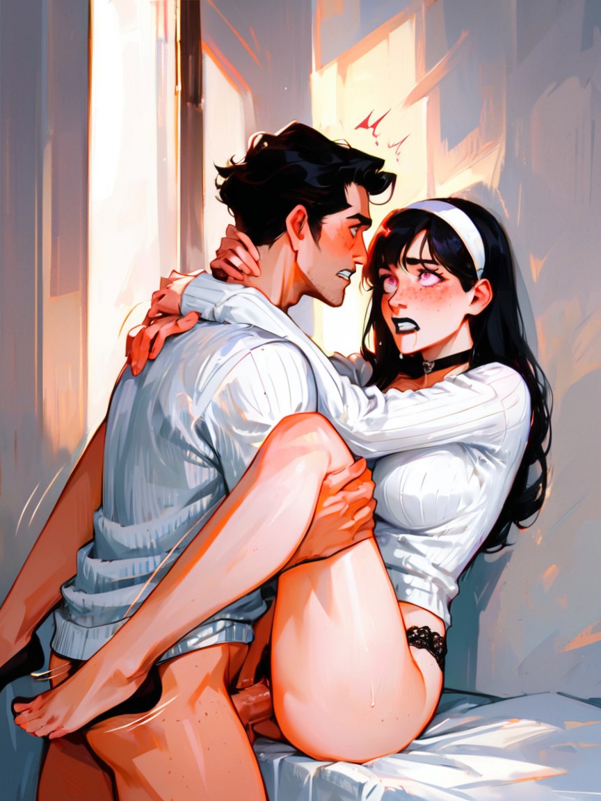 Hetero, 18+, Woman Held Against Wall AI Porn