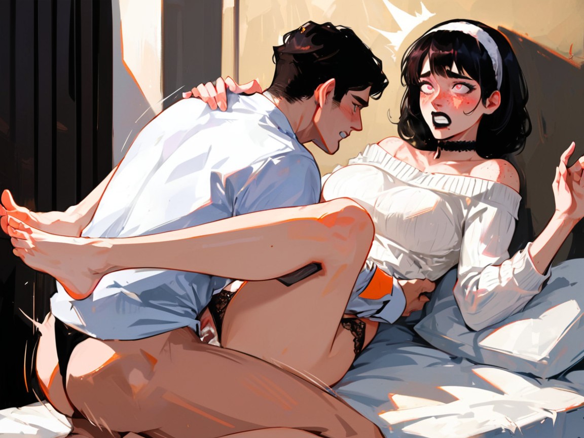 Shocked, Clenched Teeth, Bubblebutt AI Porn