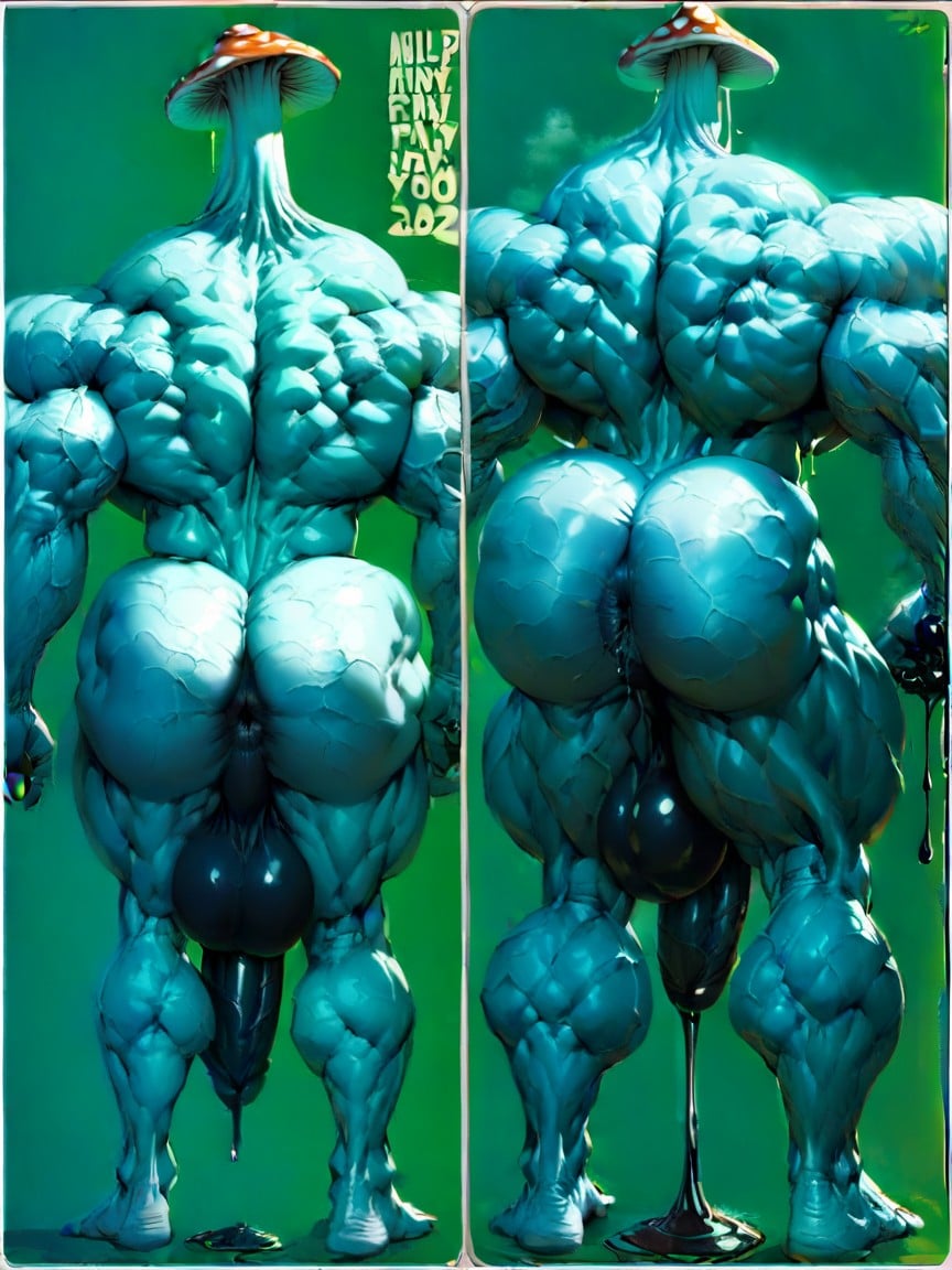 Bulging Neck, With Muscular Arms, Full Body ゲイAIポルノ