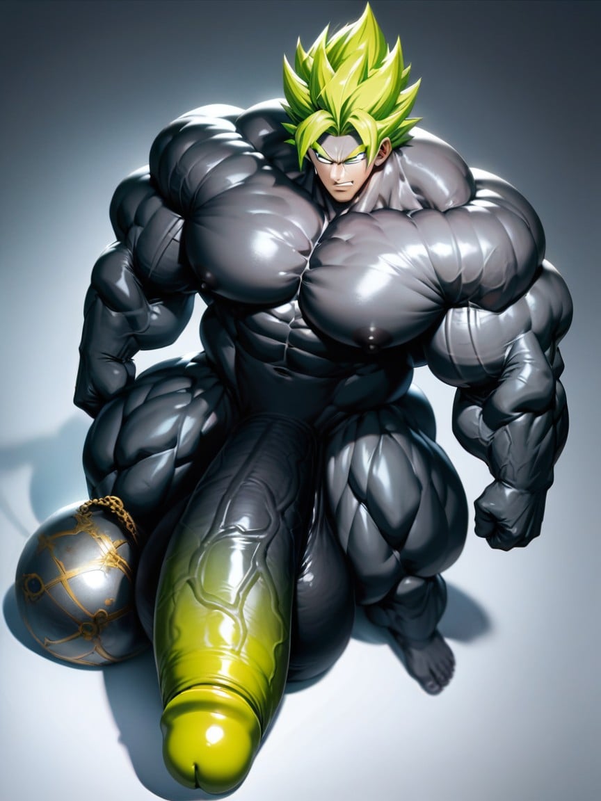 Huge Testicles, 18+, Fondo Simple Porno gay IA