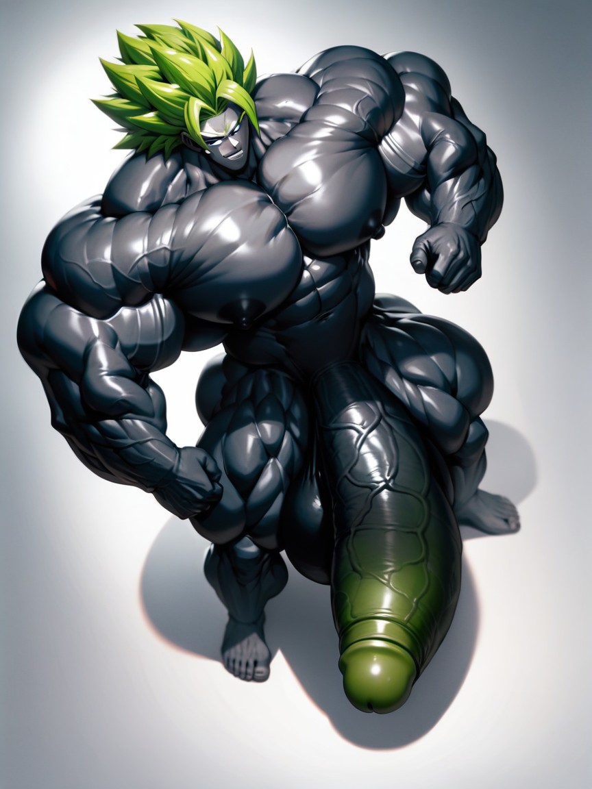 Oversized Muscles, Simple Background, Macro AI Gay Porn