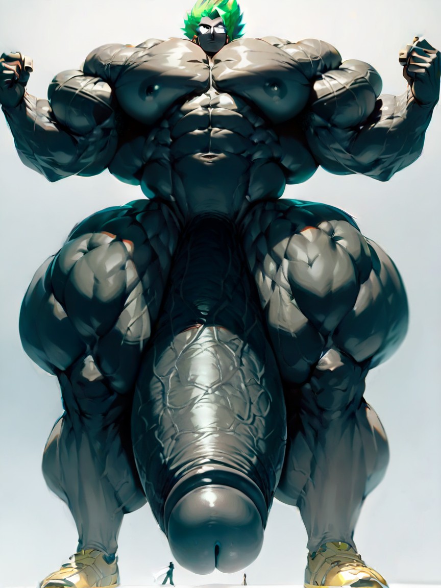 Macro, Black Skin, Cock Bigger Than Body Porno IA Gay