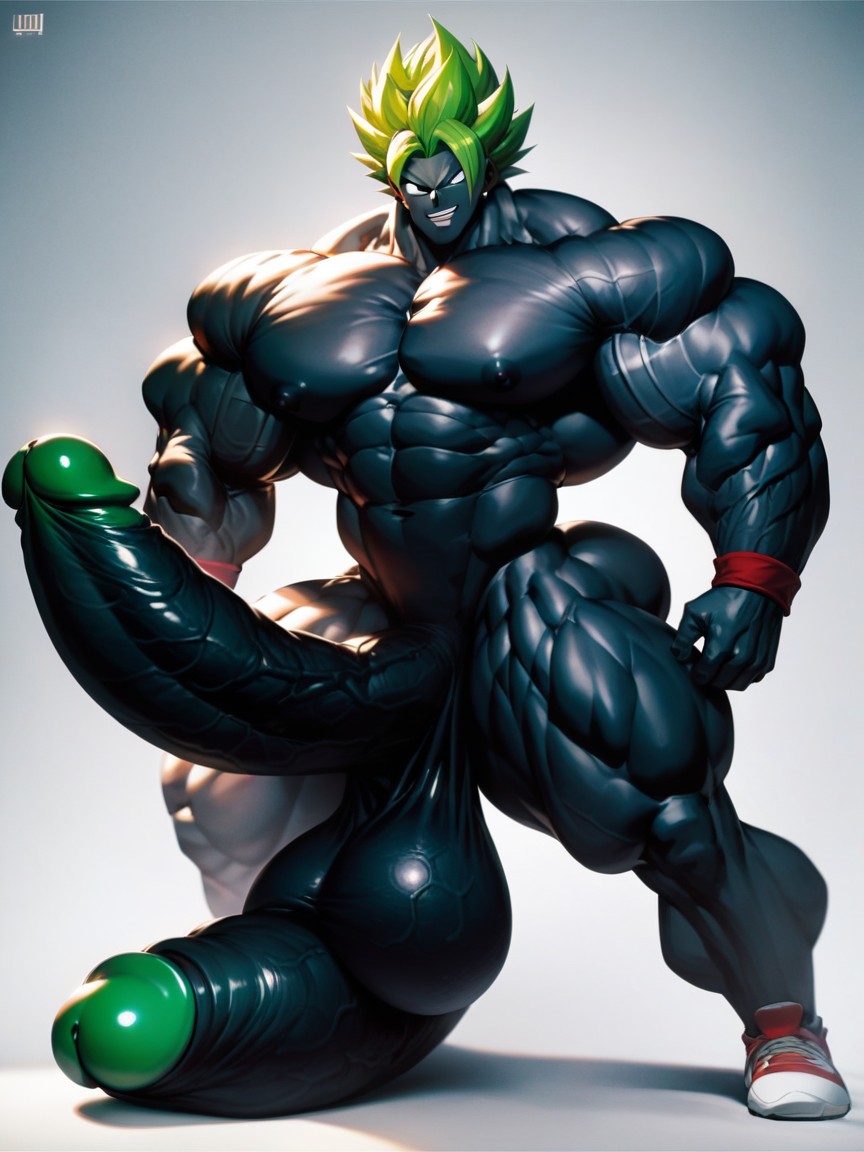 Huge Testicles, Big Ball, 18+ AI Gay Porn