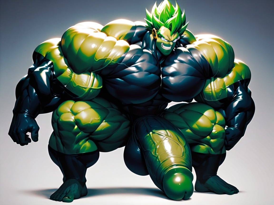 Black Skin, Huge Ball, Super Saiyan Porno IA Gay
