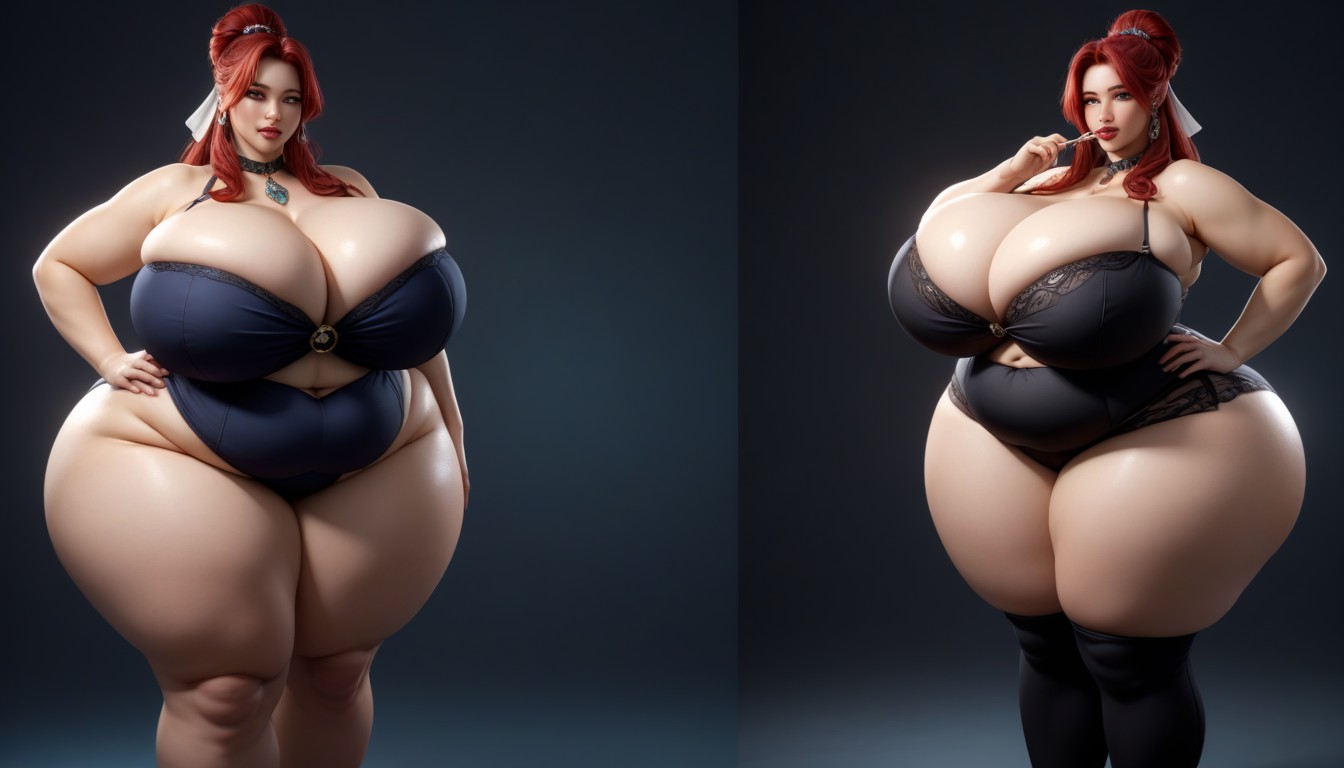 Escote, Absurdly Hugely Hyper Immense Fat Breast Expansion, She Is Growing So Much More Hyper Extra Fat Porno BBW IA