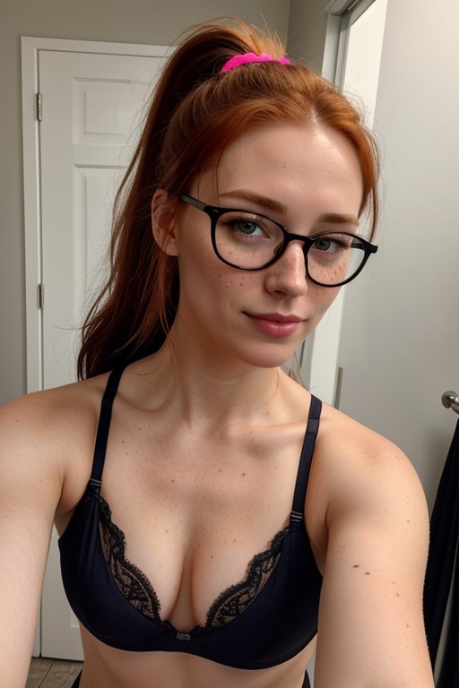 Ginger, Medium Breast, Changing Room Furry AI Porn