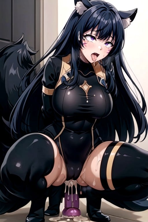 Ahegao, Agachada, 18+Furry IA