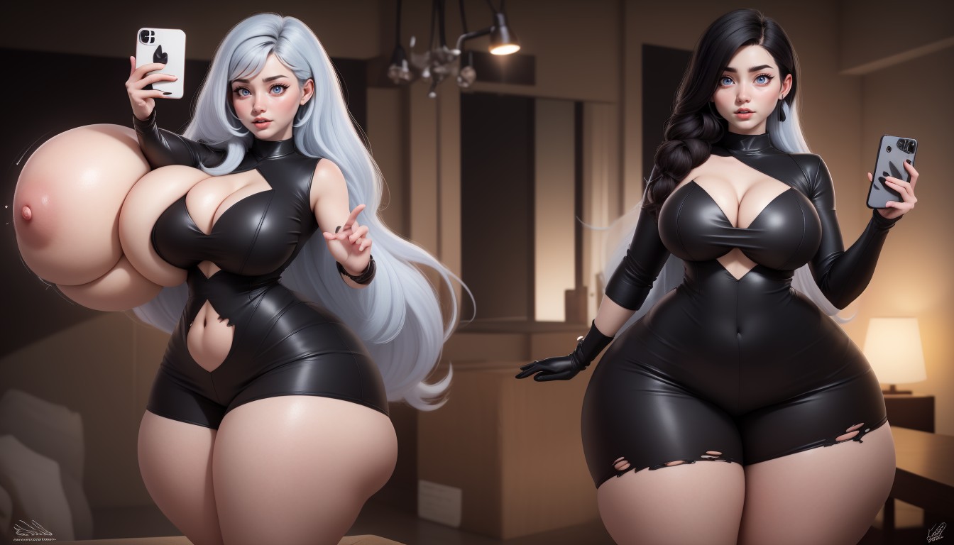 She Is Growing So Much More Hyper Extra Fat, Asian, Absurdly Giant Breasts Are Much Bigger Then Her Mega Fat Ass Hentai AI Porn