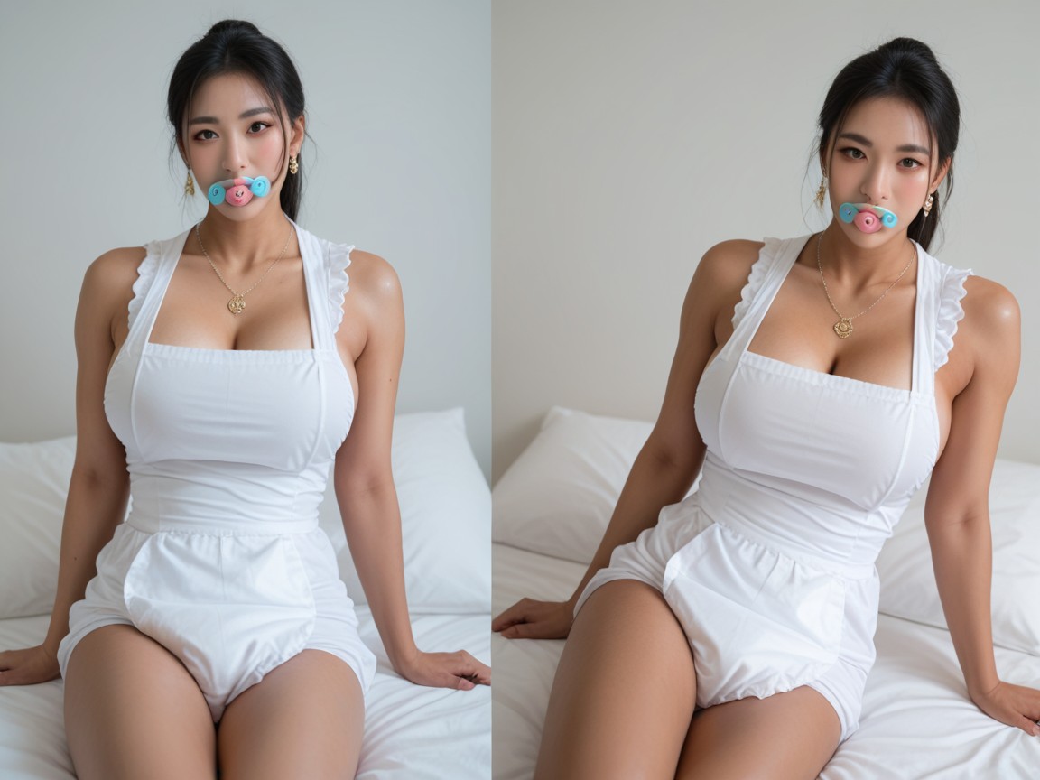 A Woman Dressed Like A, Like, On Bed AI國產黃片