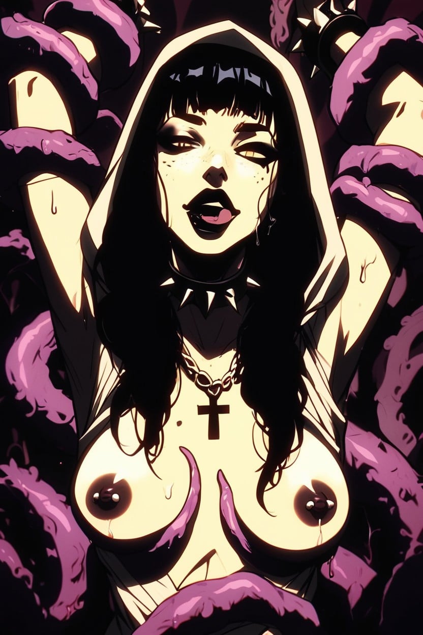 Bangs, Wink, Occult Church AI Porn