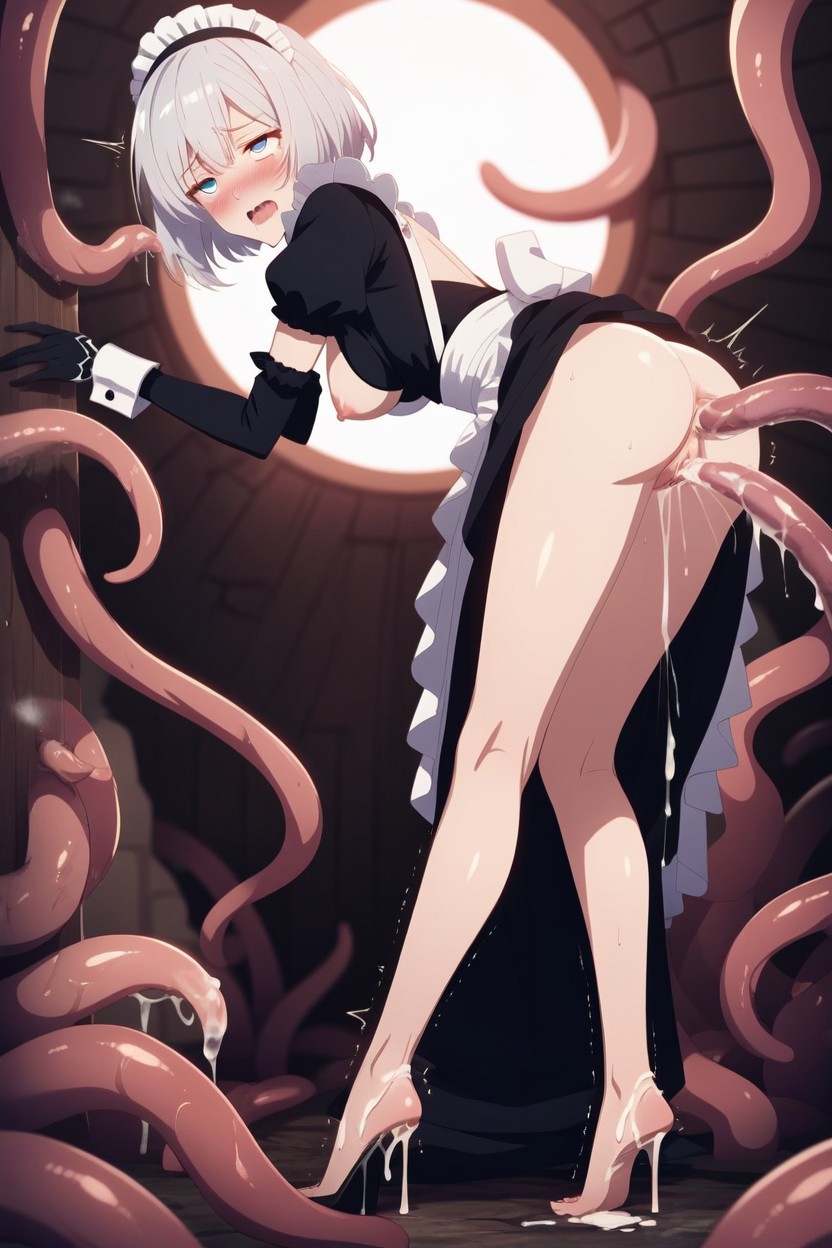 Top Down, Trembling, Ultra Thighs Hentai AI Porn