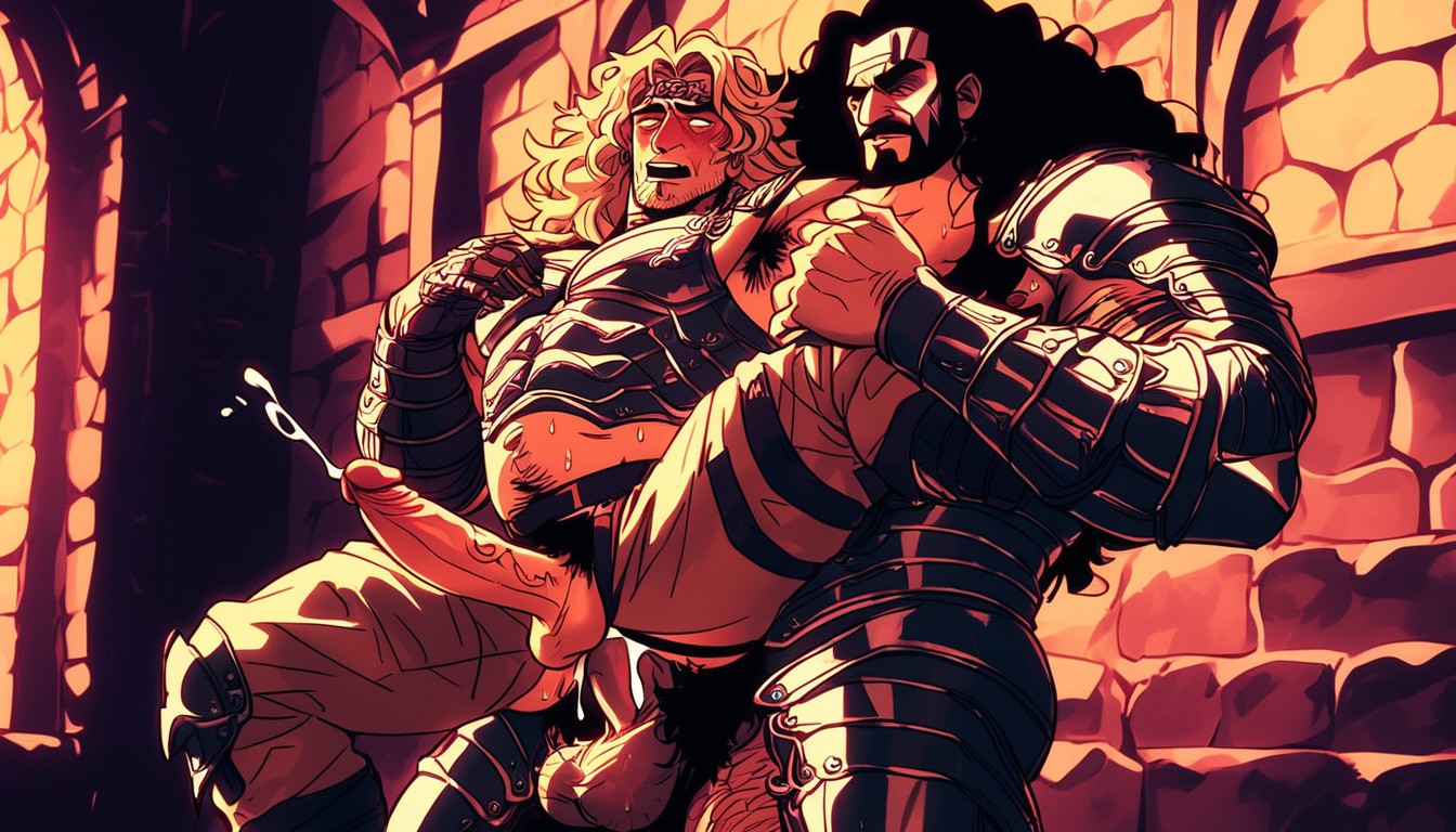 Large Man Bent Over And Being Deep Fucked From Behind While Cumming, Dense Hair, Body Armor Porno gay IA