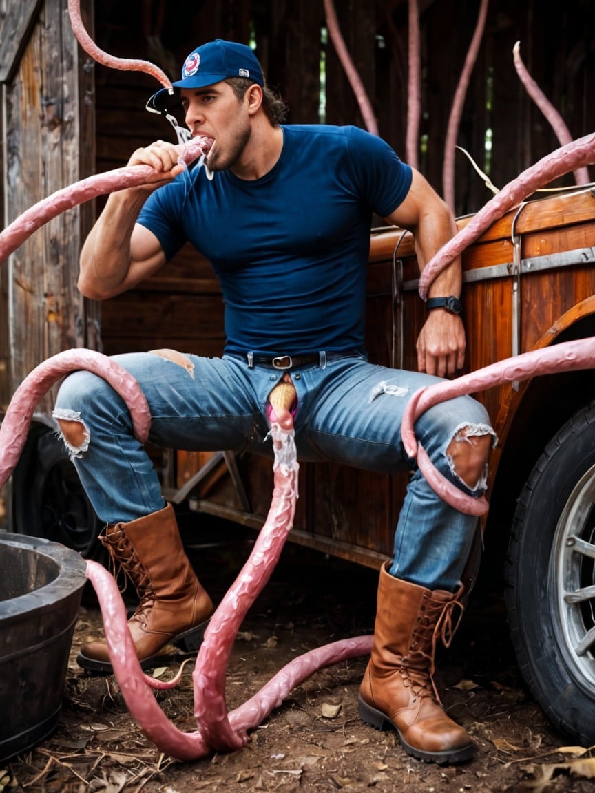 Tentacles, Redneck, Full Body AI Porn
