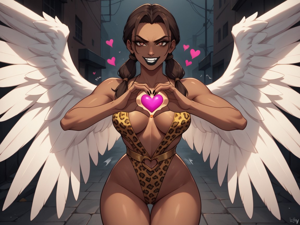 18+, Heart Hands, Low Torso Height AI Porn