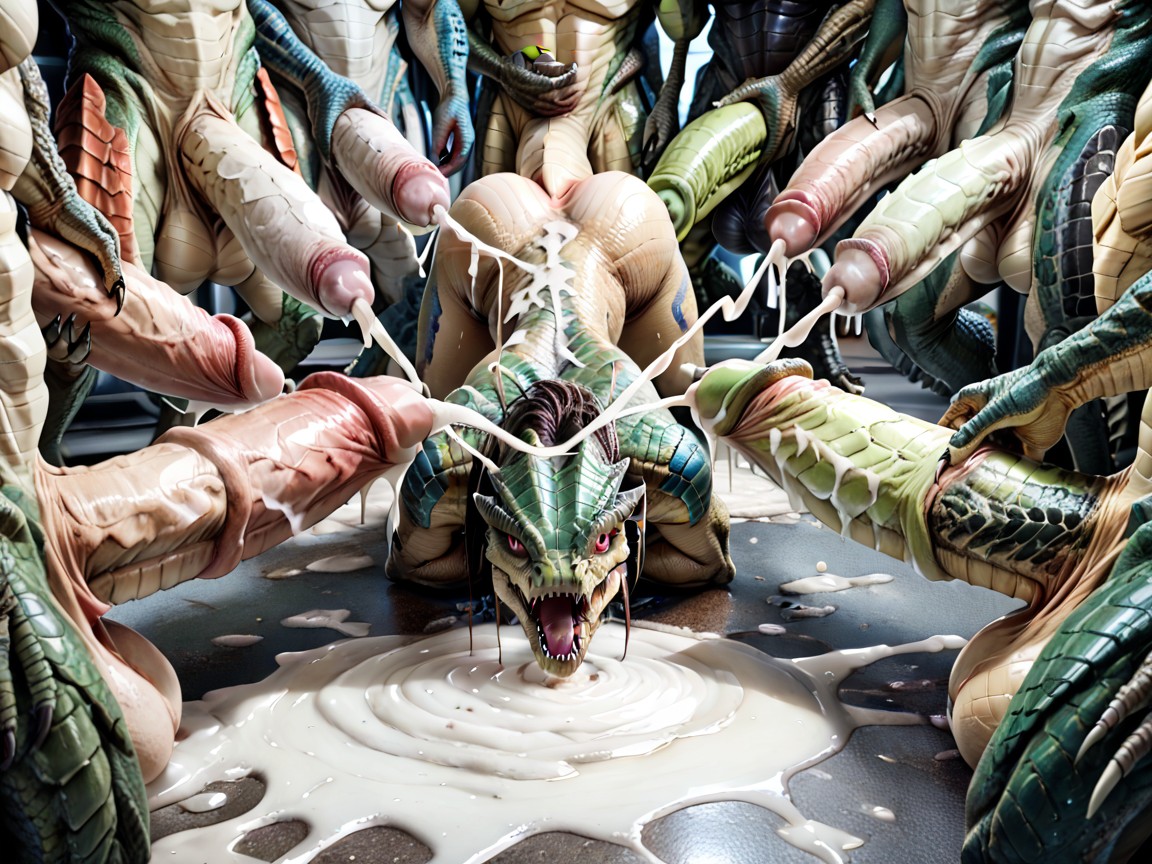 Torn Clothes, 18+, Lizardmen In View AI Porn