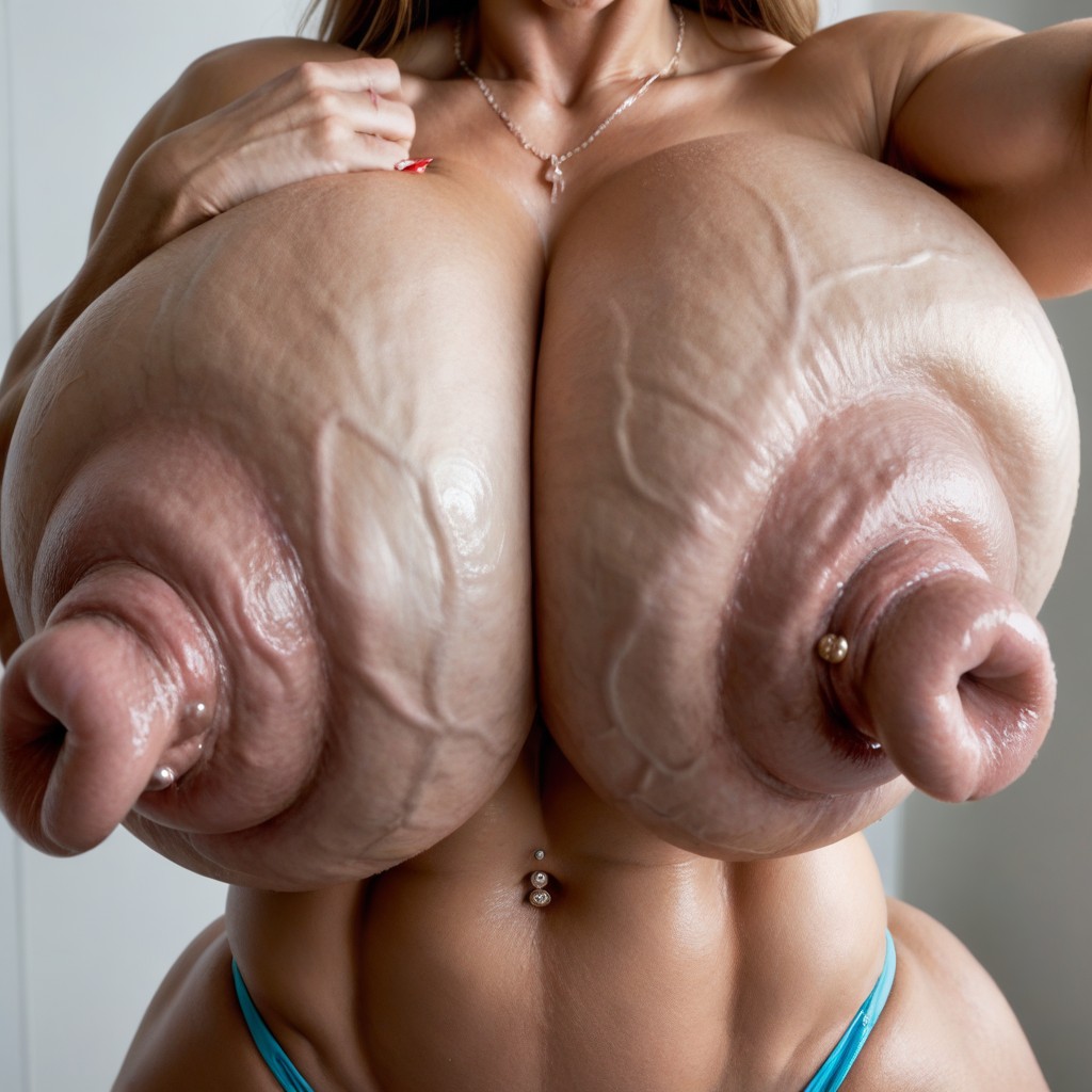 18+, Nipples Engorged, Enlarged Nipples AI Porn