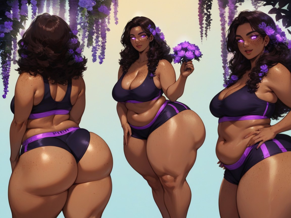 Soft Shadow, Thick Torso, Rounded Chest Width Hentai AI Porn