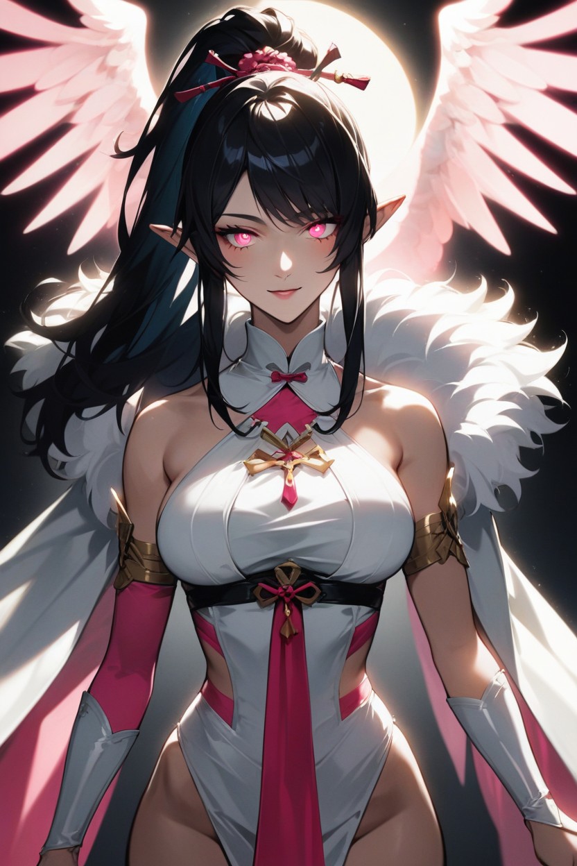 Mansion Location, Gifts In Background, Pink Eyes Hentai AI Porn