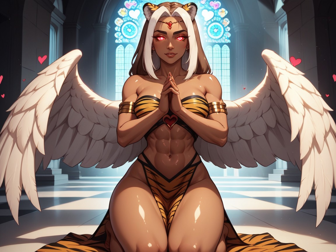 Chest And Hips Proportionate, Strong Legs, Golden Brown Tan Skin AI Porn