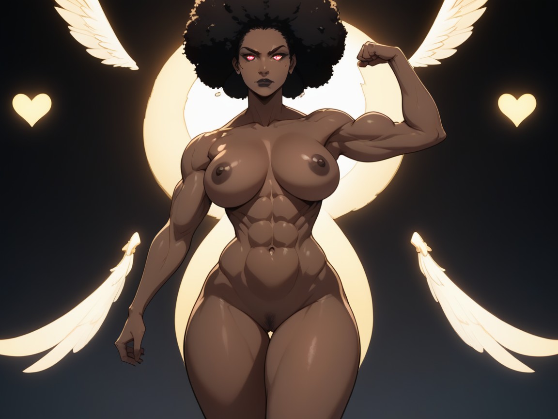 Strong Legs, Cœurs D'amour, Chest Wider Than Hips Porno IA Latina