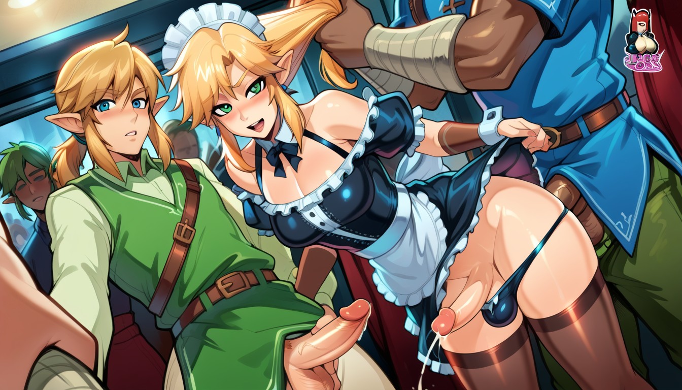 Horny, Link Groped From Behind By Ganondorf, Bedroom AI Porn