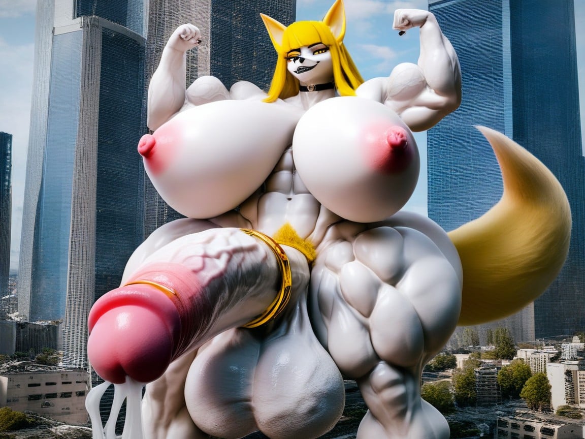 Hyper Muscular, Huge Cock, Giantess AI獸人黃片