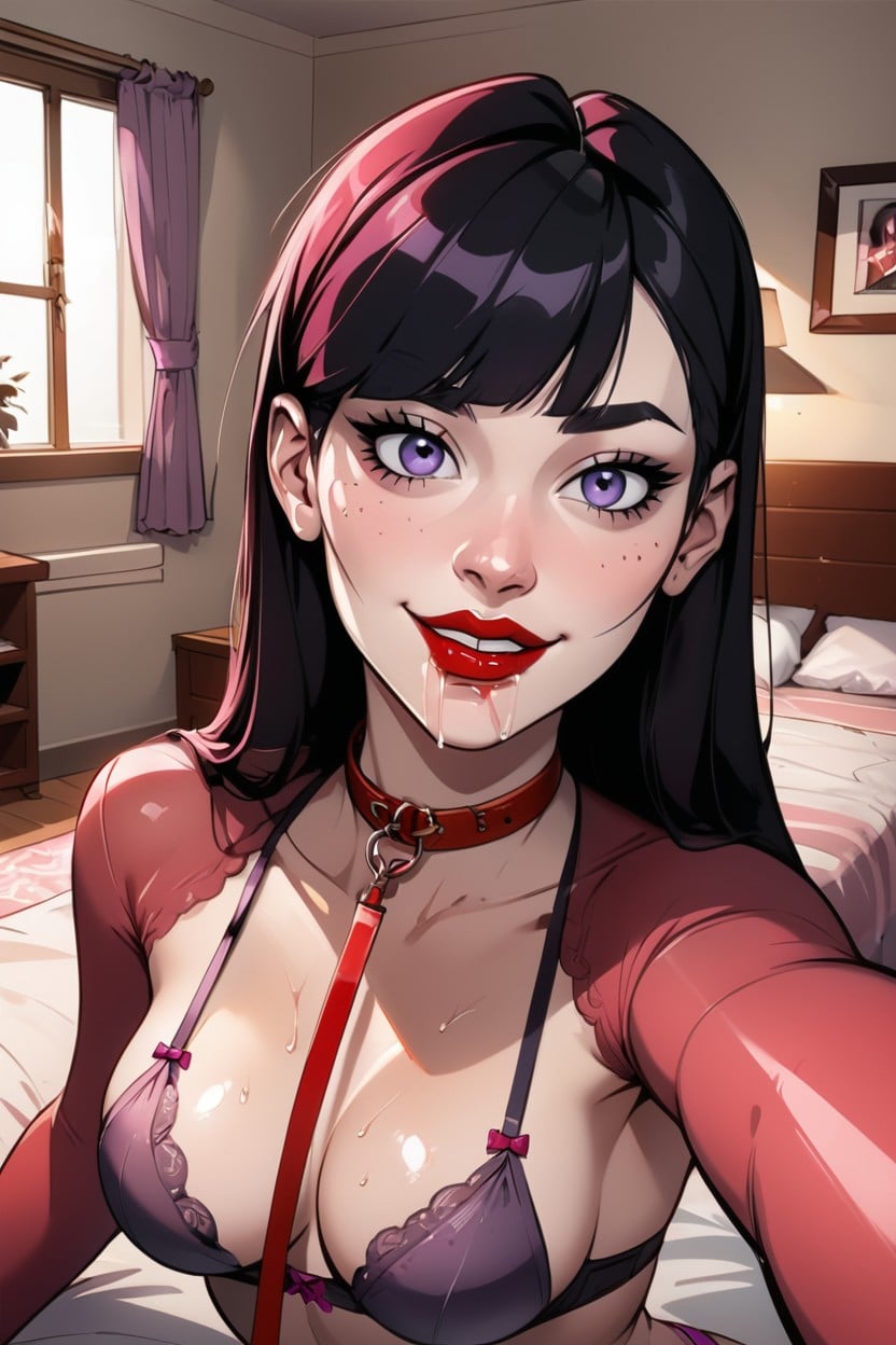 Luxurious Living Room, Bangs Covering One Eye, Blunt Bangs Hentai IA