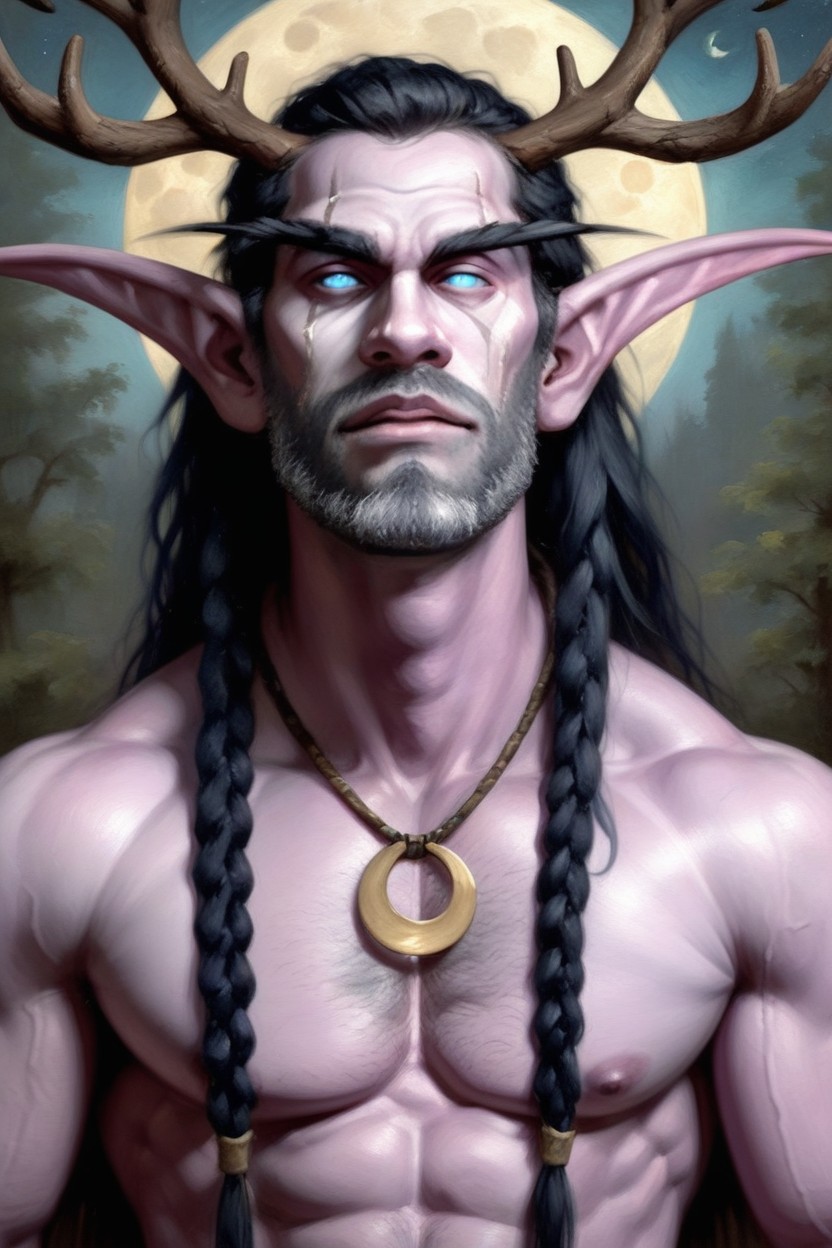 Blue Colored Eyes, Long Hair, Naked Porno gay IA