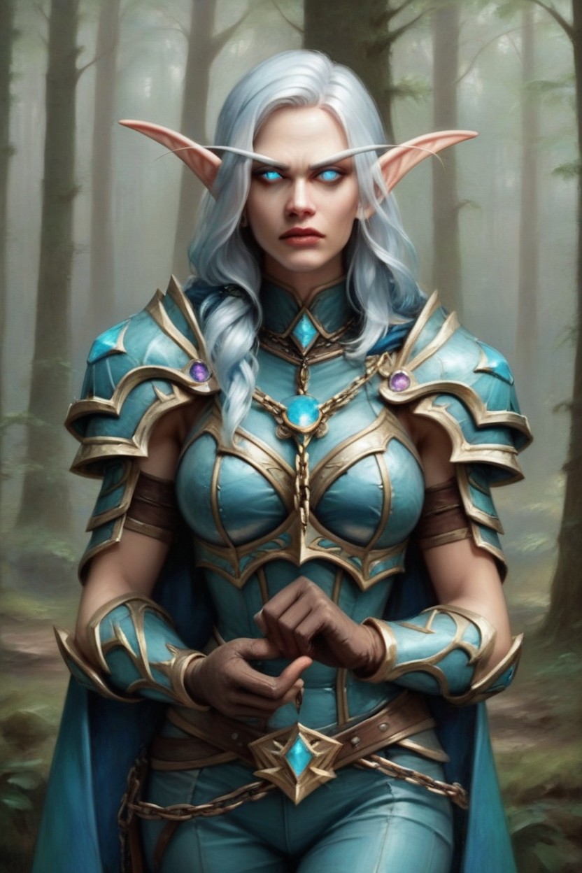 High Elf Female, Small Breast, 18+ AI Porn