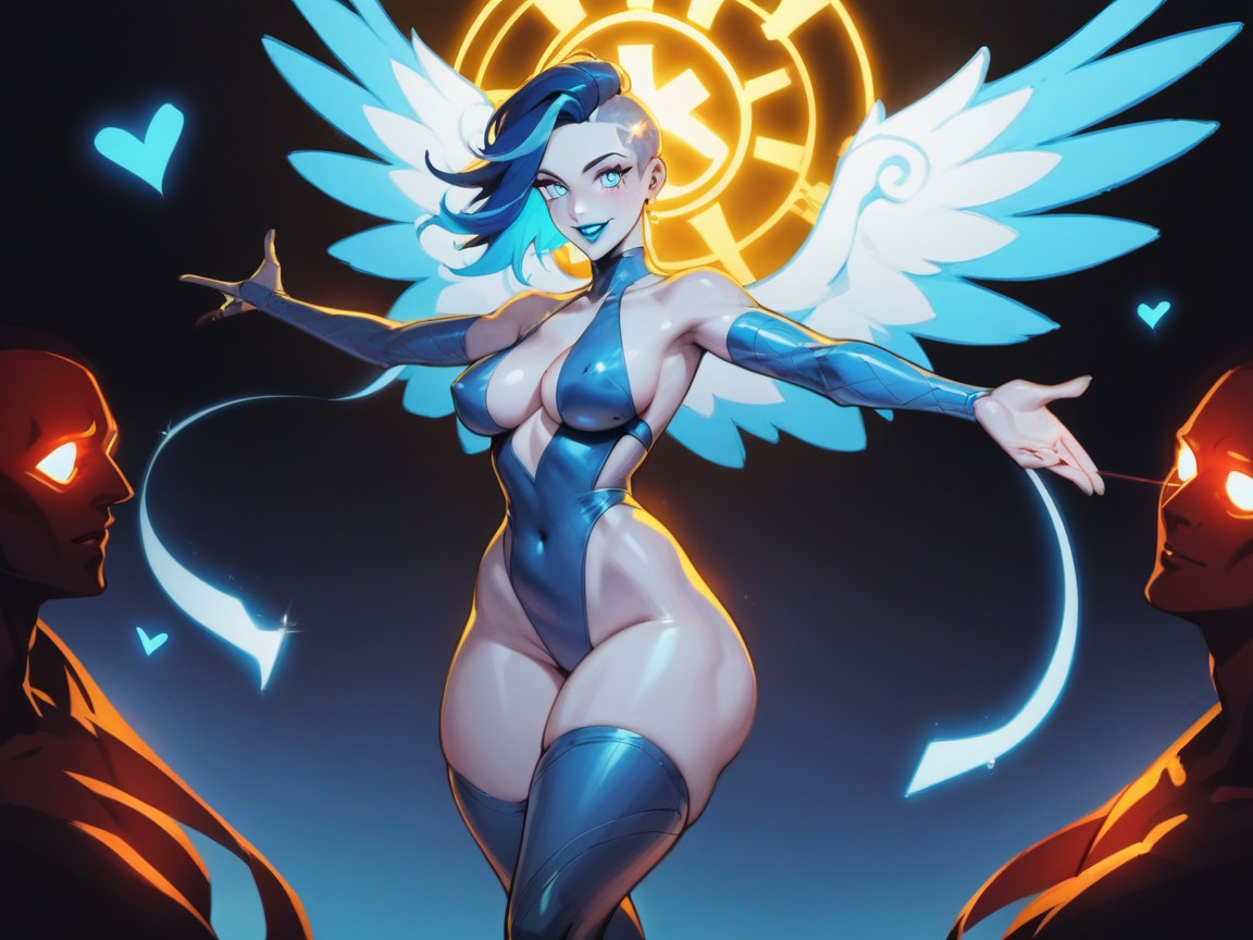 Chest And Hips Proportionate, Yeux Brillants, Afterimage Porno IA Hentai