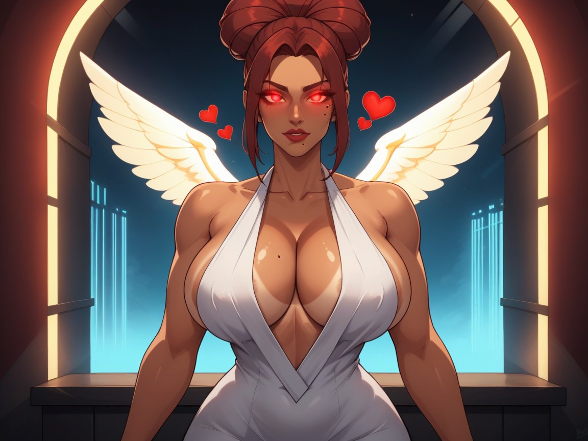 Wide Chest, Afterimage, Wide Long Shoulders AI Porn
