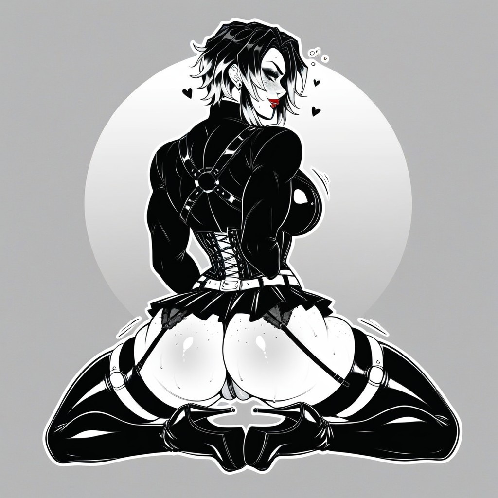 Thick Thighs, Large Breasts, Full Body AI Porn