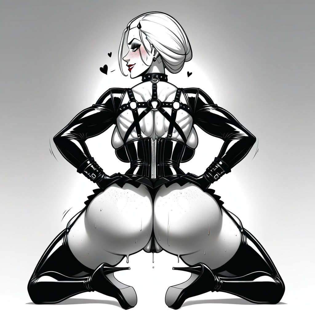 Super Thighs, Muscle Hypertrophy, Chest Harness AI Porn