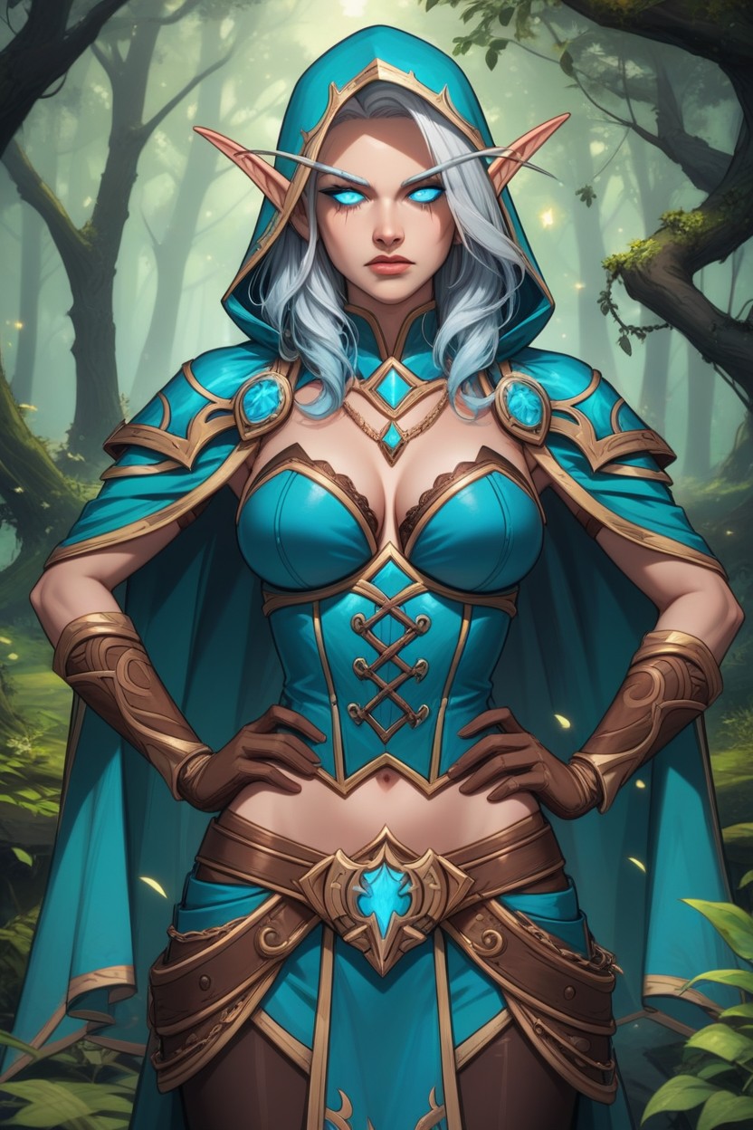Magical Forest, Focus On Face, Correct Number Of Limbs AI Porn