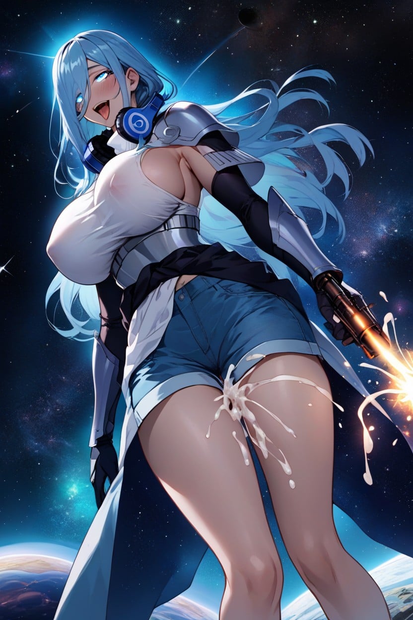 Galaxies, One Cannon Arm, Low Angle Hentai AI Porn