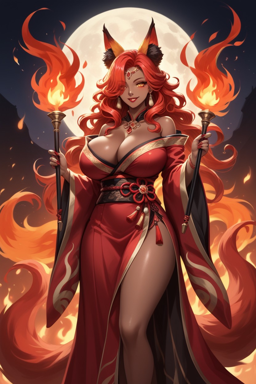Moon, Mystic, Flame Eyes Hentai AI Porn
