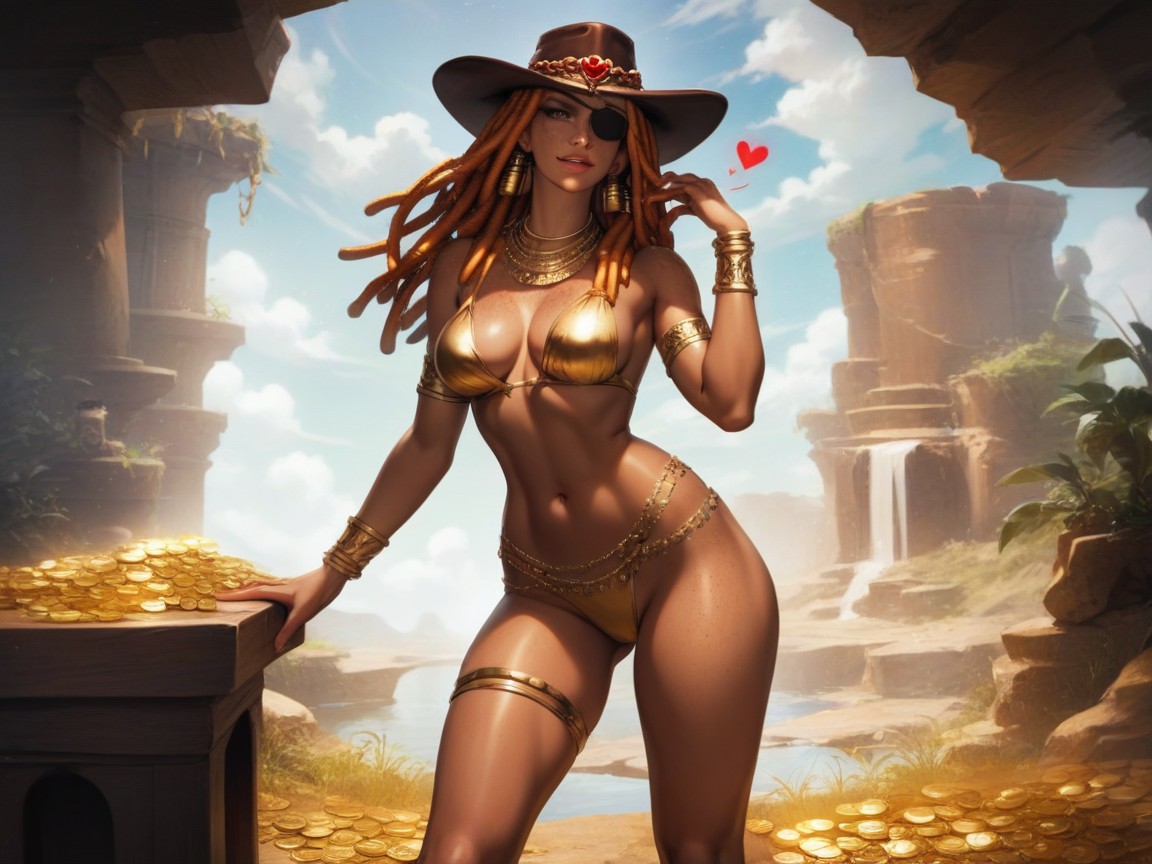 Oasis, Nsfw, Rounded Breast Width Hentai IA