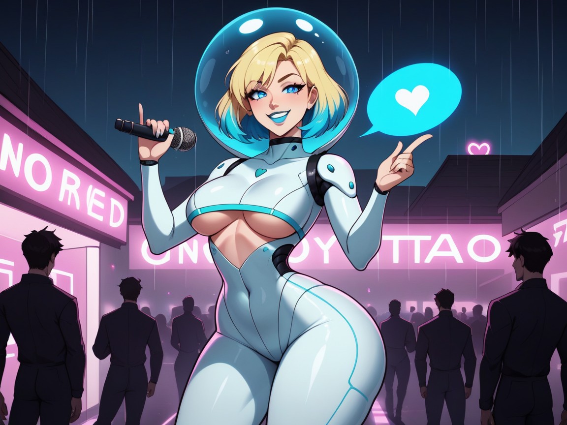Round Eyes, Woman Ultra Detailed, Underboob AI Porn
