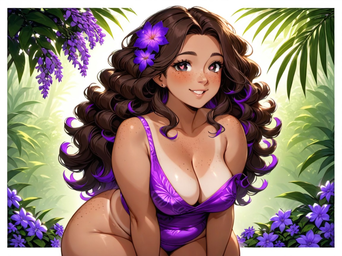 18+, Rounded Abdomen, Vibrant Colors AI Porn